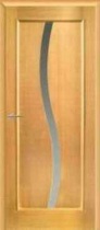 Межкомнатная дверь Двери Беларусь Лиана (остекленная, шпон)