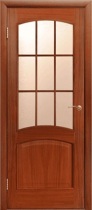 Межкомнатная дверь Двери Беларусь Капри (остекленная, шпон)