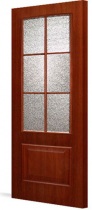 Дверь скин Экошпон Тип С-5 (остекленная, экошпон)