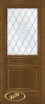 Межкомнатная дверь Румакс Кантри (остекленная, шпон)