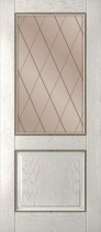 Межкомнатная дверь Румакс Гранд (остекленная, шпон)