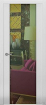 Межкомнатная дверь Perfecto Porte Avorio-7 (остекленная, эмаль)