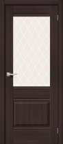 Межкомнатная дверь Браво Прима-3 (остекленная, экошпон)