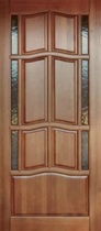 Деревянная дверь Ампир ПБО (остекленная, лак)