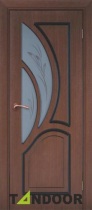 Межкомнатная дверь Тандор Карелия 2 (остекленная, шпон)