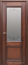 Межкомнатная дверь Краснодеревщик 33.24 (остекленная, шпон)
